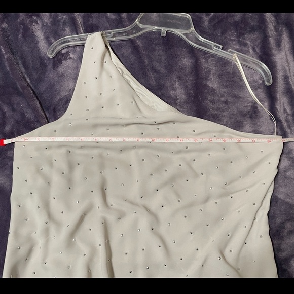 Express Cream Colored One Shoulder Cocktail Dress - Picture 6 of 10